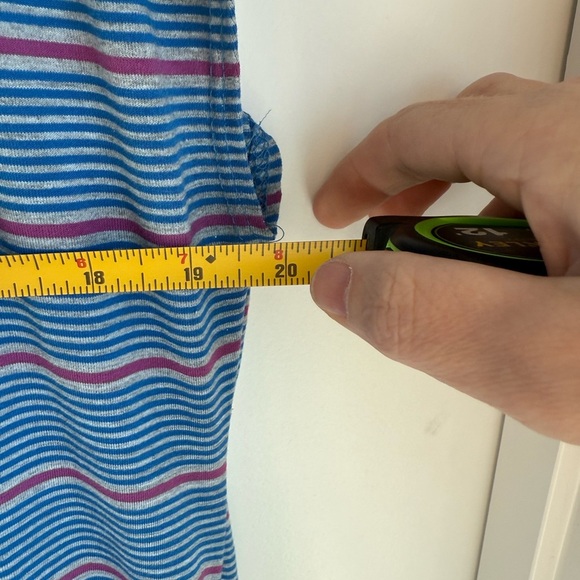 LuLaRoe Blue and Pink Maxi Dress - Picture 7 of 9